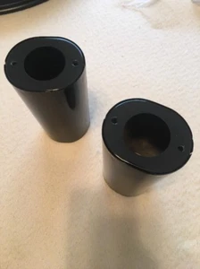 Cubiertas deslizantes de horquilla negras brillantes longitud de stock para Harley - Imagen 1 de 4