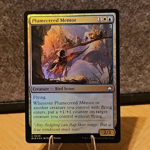 MTG Plumecreed Mentor Bloomburrow Set Foil Uncommon #228 NM Fresh Pull No Play - Picture 1 of 2