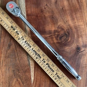 Snap On Tool SL715 1/2" Drive Chrome 14.75" Long Ratchet Underline Logo USA - Picture 1 of 7