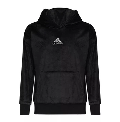 Adidas Girl's Large (14) Black Cozy Fleece Hoodie AA3056 - Image 1 of 4