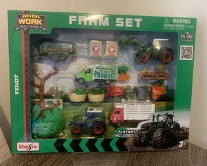 Maisto Mini Arbeitsmaschinen Farm Set Nagelneu & Versiegelt - Bild 1 von 3