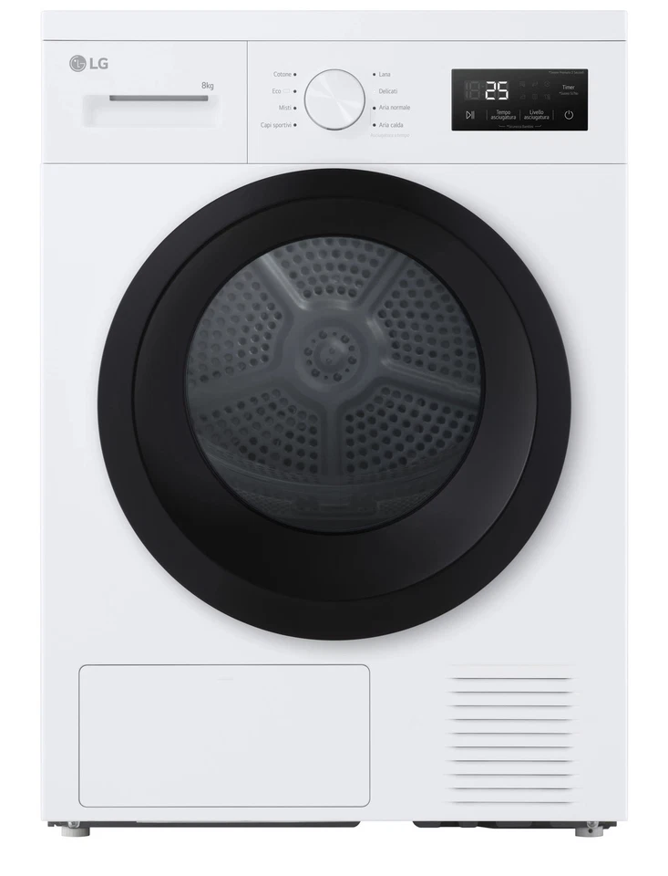 LG RNA1008NWK ASCIUG. D 8KG POMPA  DI CALORE R290 8PROG. - Immagine 1 di 1