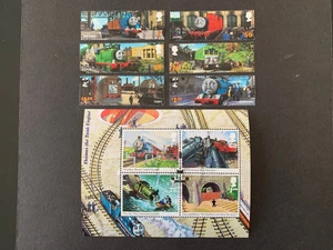 GREAT BRITAIN 2011 THOMAS THE TANK ENGINE 6v & 4v MS VFU EX-FDC SG3187/MS3193 - Picture 1 of 1