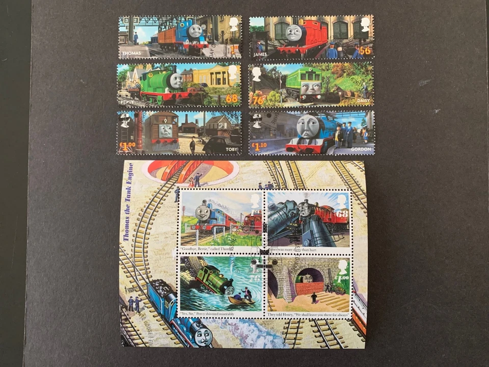 GREAT BRITAIN 2011 THOMAS THE TANK ENGINE 6v & 4v MS VFU EX-FDC SG3187/MS3193 - Image 1 of 1