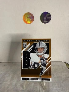 2025 Panini - Donruss Elite - No.20 Brock Bowers Spellbound Orange “B” /199 - Picture 1 of 2