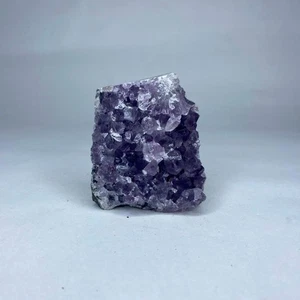 Amethyst Crystal Natural Raw Freeform Cut Base Freestanding Display Piece 70mm - Picture 1 of 4