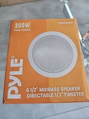 Pyle 6.5" In-Wall/In-Ceiling Speakers, 2-Way Flush Mount Home Speaker 200W - Image 1 of 2