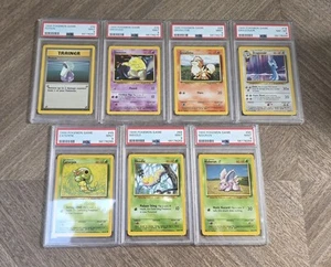7 Pokemon Misc Lot PSA Graded Card Base Set Unlimited  - Picture 1 of 9