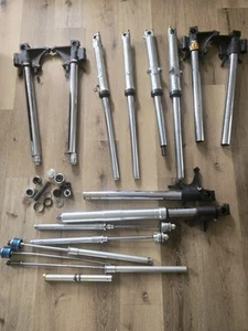 Suzuki Kawasaki Front Suspension Fork Tubes Cartridges Cafe Racer Parts Job Lot - Picture 1 of 14