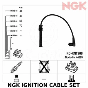 NGK Ignition Cable Set (HT Leads) - Stk No: 44225, Part No: RC-RN1308 - Picture 1 of 1