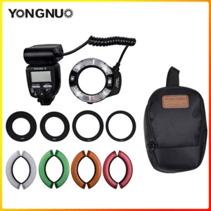 YONGNUO YN14EX II TTL LED Macro Ring Light Speedlite Double Lamp Flash for Canon - Picture 1 of 9