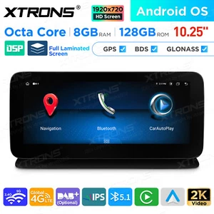 Android 14 8+128G CarPlay Car GPS Stereo 4G WiFi For Mercedes-Benz CLS W218 C218 - Picture 1 of 19