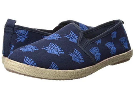 Oklahoma City Thunder Shoes Womens XL Fits 11/12 OKC Basketball Slip On Ladies Cover