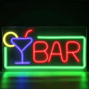 Letrero de neón LED personalizado barra letrero de neón para bar club bistró fiesta tienda decoración navideña - Imagen 1 de 7