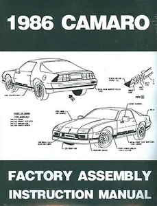 1986 CAMARO FACTORY ASSEMBLY MANUAL - Picture 1 of 1