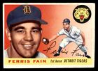 1955 Topps Ferris Fain With Portion of Warren Spahn Card on Back #11 GD #31