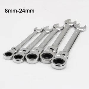 Flexible Ratchet Wrench Spanner Gear Ring Ratcheting Combination Spanner 8-24mm - Picture 1 of 7