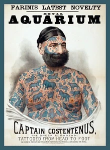 10368.Decoration Poster.Wall Art.Room interior.Captain Costentenus.Tattoo shop - Picture 1 of 1