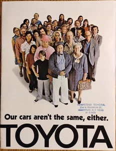 Vintage 1974 TOYOTA Full Line Brochure, Original - Picture 1 of 3