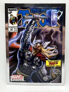 2023 UD Marvel variante de cubierta platino #WI86 Thor - Imagen 1 de 5