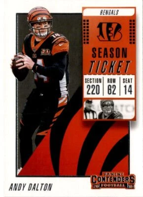 Andy Dalton Cincinnati Bengals 2018 Panini Contenders #78 - Image 1 of 2