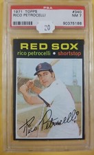 1971 Topps #340 Rico Petrocelli Red Sox PSA 7 NM 5188 Tough 