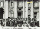 30 X 24 cm . grande photo " Pélerinage de l'Enseignement " Rome 1932
