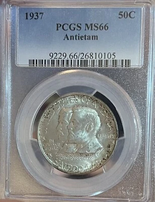 1937 PCGS MS66 Antietam Commemorative Silver Half Dollar - Image 1 of 4