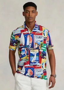 NWT Polo Ralph Lauren SAILING REGATTA Posters Mesh Knit Collared Shirt size XL - Picture 1 of 14