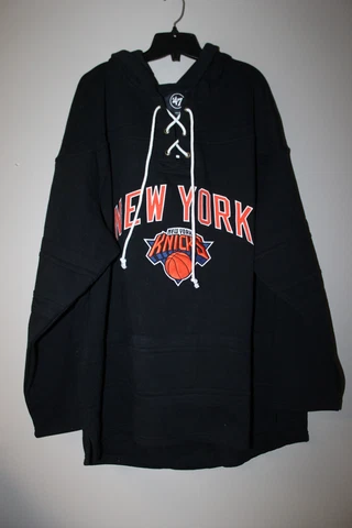 New NBA New York Knicks old time jersey style mid weight cotton hoodie men's XXL Cover