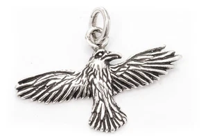 Colgante cuervo celta Hugin plata 925 símbolo joyería - NUEVO - Imagen 1 de 1