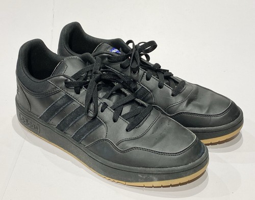 Adidas Hoops 3.0 Core Nero Sneakers Scarpe da Ginnastica Suola in Gomma GY4727 Uomo 11.5
