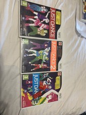 Nintnedo Wii Just Dance 1,2,3 Bundle