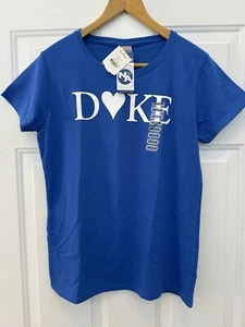 Duke University Blue Devils Women's New Agenda Blue T-Shirt - Size M NWT - Picture 1 of 3