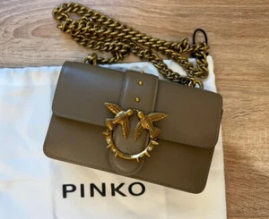 Pinko Mini Love Chain-Linked Crossbody Bag New Condition - Picture 1 of 13