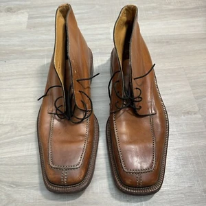 cortina dal 1955 shoes ankle boots brown size 10 lace up leather - Picture 1 of 8
