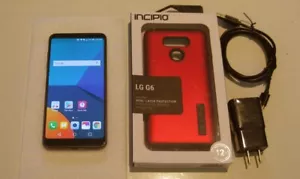 Near Mint UNLOCKED Jet Black 32gb T-mobile LG G6 - Picture 1 of 7