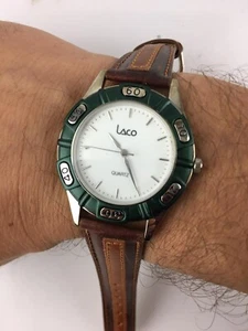 Orologio Generico Uomo 37 mm Quarzo Solo Tempo Sportivo Cinturino Pelle Fibbia