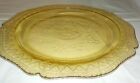 Vintage Federal Glass Patrician Spoke Dinner Plate Depression Yellow Amber 11"