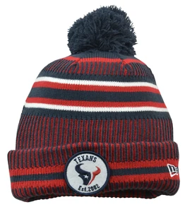 Houston Texans New Era NFL Equipo de Fútbol Americano Deporte Tejido Pom Pom Sombrero de Invierno - Imagen 1 de 2