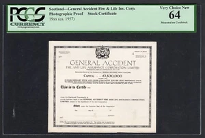 Scotland Stock Certificate ND(ca.1957) Photographic Proof UNC - Picture 1 of 2