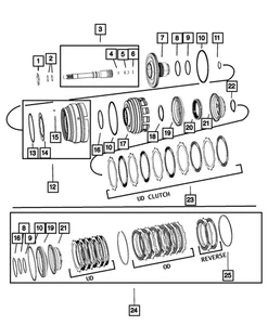 Genuine Mopar Automatic Transmission Clutch Kit 5013090AI - Picture 1 of 2