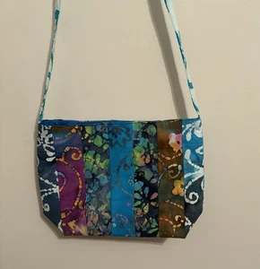 Borsa a mano di design sfumature di marrone verde blu tracolla - Foto 1 di 1