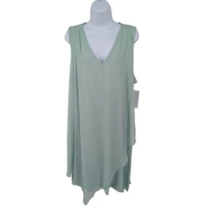 NEW Soft Surroundings Amalfi Dress Sea Mist 1X NWT Flowy Sleeveless  - Picture 1 of 5