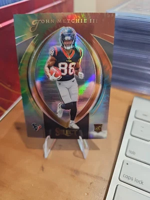 2022 Panini Select John Metchie III Rookie Tie-Dye RC SP /25 Texans Read - Image 1 of 2