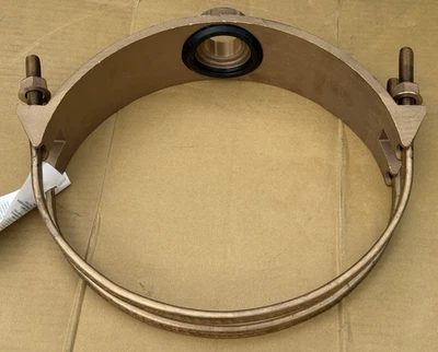 全新福特仪表盒 202B-1438-IP6 黄铜鞍座 12 英寸 x 1-1/2 英寸铁管龙头 AC/Iron — 第 1/4 张图片