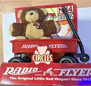 Radio Flyer “Little Red Wagon Friends” – Circles Plush Bear – NEW in Box Vintage - Picture 1 of 5