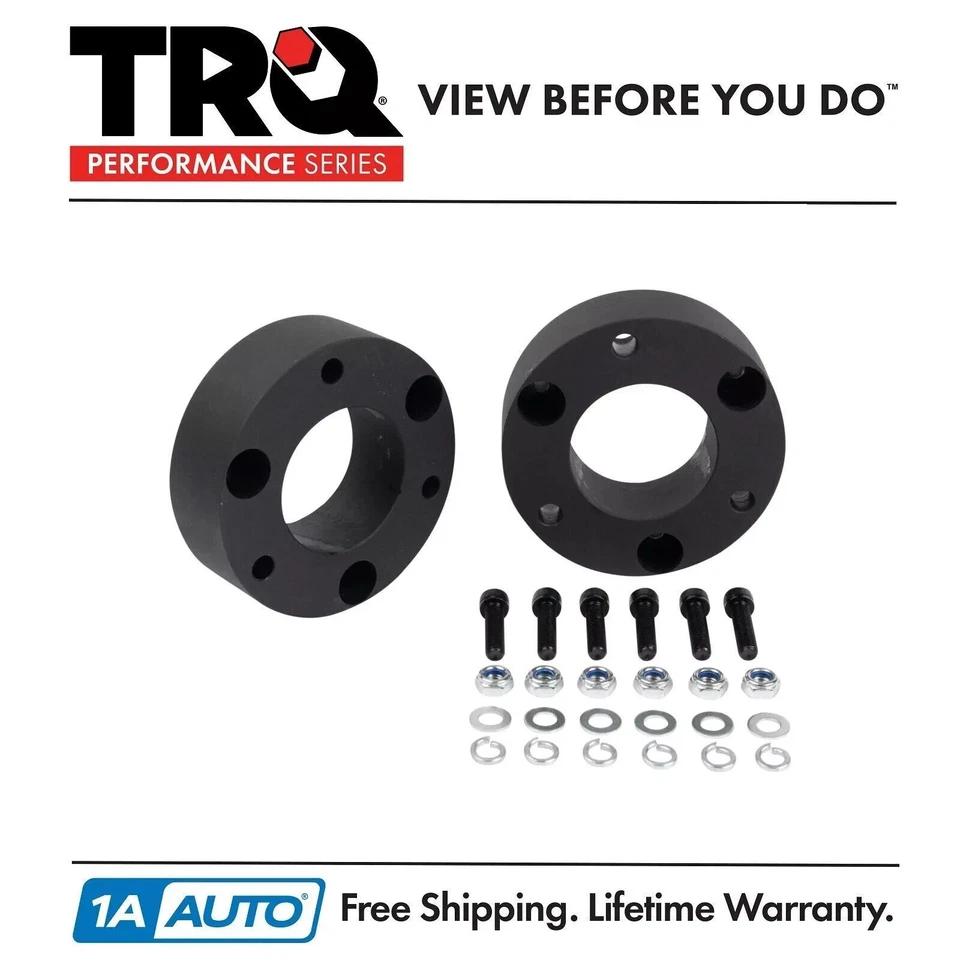 Kit de nivelación de elevación de suspensión delantera TRQ de 2" para Silverado Sierra Tahoe Yukon 07-19 Foto 1 de 4