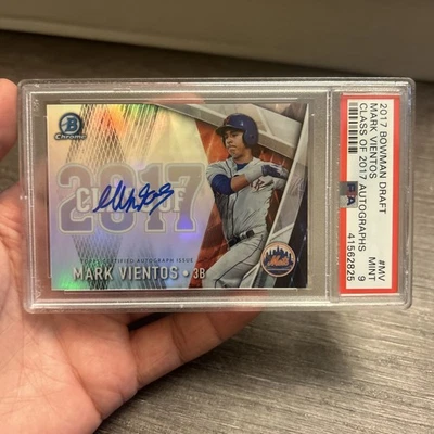 2017 Bowman Chrome Draft Mark Vientos Auto #’d /250 PSA 9 - Image 1 of 4