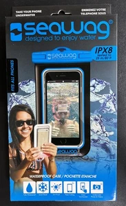 Custodia telefono impermeabile Seawag IPX8 adatta a tutti i telefoni blu nuova sigillata - Foto 1 di 4
